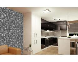 DIMEX ART Tapet vlies de lux fundal floral gri