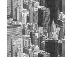 Patifix Folie autocolantă new york alb-negru - lățime 45 cm