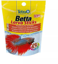 Tetra Betta Larva Sticks | Természetes szúnyoglárva formájú úszó táp - 5 g (tasakos kiszerelés)