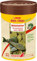 Sera | Nature | Wels-Chips | Süllyedő táplálék | Algaevő díszhalak számára - 100 ml/38 g - zoonet - 1 990 Ft