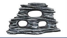 AquaDeckor | Átúszó műszikla (lll. ) | Akváriumba - 25 cm