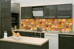 DIMEX ART Fototapet pentru bucătărie - plăci pictate 260 x 60 cm