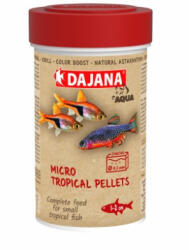 Dajana | Micro Tropical Pellets | Mikró trópusi pellet, haltáp - 250 ml