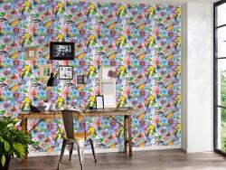 DIMEX ART Tapet vlies de lux păsări colorate cu flori