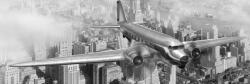 DIMEX ART Fototapet pentru bucătărie - avion 180 x 60 cm