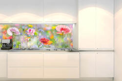 DIMEX ART Fototapet pentru bucătărie - pajiște colorată de vară 180 x 60 cm