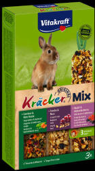Vitakraft Kracker | Tripla rúd nyulaknak | Zöldség-mogyoró-erdei gyümölcs - 168 g
