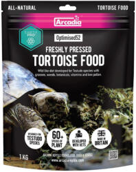 Arcadia | EarthPro Optimised52 Tortoise Food | Teljes értékű, hidegen sajtolt növényi eledel szárazföldi teknősök számára - 1 kg