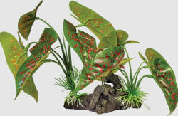 Repto | PLANT ON DECO ELEPHANT RED | Műnövény dekoráció, elefánt piros - 28x12x17 cm