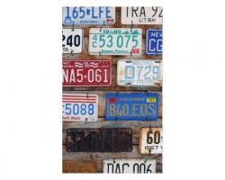 DIMEX ART Fototapetă vlies numere de recunoaștere 150 x 250 cm