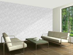 DIMEX ART Tapet vlies de lux cercuri retro albe