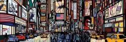DIMEX ART Fototapet pentru bucătărie - times square 180 x 60 cm