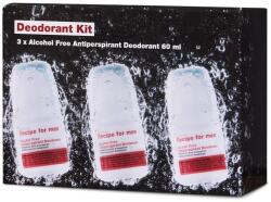 Recipe for men Set cadou de antiperspirante solide fără alcool Recipe for Men (3 x 60 ml) (P19025)