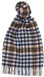 Joshua Ellis 1767 Joshua Ellis Plaid Brushed Scarf - Blue & Camel (P46951)