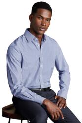 Charles Tyrwhitt Spread Collar Non-Iron Bengal Stripe Shirt - Royal Blue - Extra Slim fit | 42 | 89 (P40896)