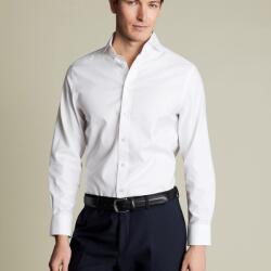 Charles Tyrwhitt Extreme Spread Collar Twill Shirt - White - Slim fit | 39 | 91 (P59056)
