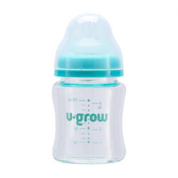 U-GROW Biberon de sticla 120 ml+2 tetine extra (UG0-04BS120) - vexio