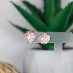 csucsajandek Druzy fülbevaló - rózsaszín (CSW379489)