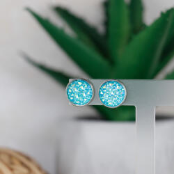 csucsajandek Druzy fülbevaló - v. kék (CSW600820)