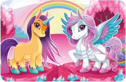  Unikornis and Pegasus tányéralátét 43x28 cm (ARJ097134) - csucsajandek