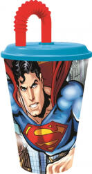 Superman Savior szívószálas pohár, műanyag 430 ml (STF85630) - csucsajandek