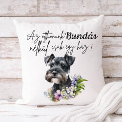 csucsajandek Schnauzer párnahuzat - bármilyen névvel (CSW709403)