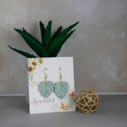 csucsajandek Gyurma fülbevaló-levél (CSW419032)