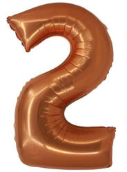  Réz 2-es Copper szám fólia lufi 76 cm (MLG158335) - csucsajandek