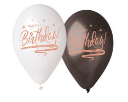 Happy Birthday Premium léggömb, lufi 5 db-os 13 inch (33cm) (MLG319149) - csucsajandek