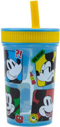  Disney Mickey Fun-Tastic szilikon szívószálas pohár 420 ml (STF74386) - csucsajandek