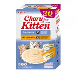 Inaba Foods Churu Kitten Varieties Recompense Cremoase Cu Pui Si Ton, 20 x 14 g