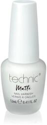 Technic Cosmetics Matte Nail Varnish hosszantartó körömlakk matt hatással árnyalat White 12 ml