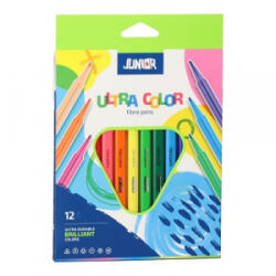 Junior Színes rostirón Ultra color háromszög alakú, 12 darabos (130300) (130300)