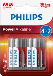 Philips Power Alkaline AA 4 + 2 buborékfóliás PROMO elemek (LR6P6BP/10)