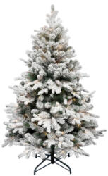 Somogyi Elektronic havas műfenyő LED-ekkel, 170db melegfehér LED, 8 program, 150cm magas, 101cm átmérő, 3D és 2D tűlevelek, hálózati tápellátás, (KMF8LED150)