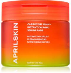 APRILSKIN Carrotene IPMP Instant Calming Serum Pads tisztító vattakorong nyugtató hatással 80 db