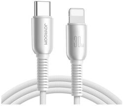 JOYROOM cutting-edge adatkábel, type-c - lightning, 3a, gyorstöltő, 120cm, szürke (S-A51_C_L_G)