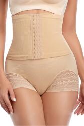 Linovit Store Daisy formázó bugyi fűzővel, Linovit, Karcsúsító hatású, L-XL méret, Bézs (S7LXLB)