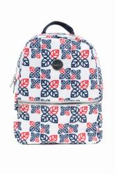 budmil Női hátitáska fehér-sötétkék (5996408869842)