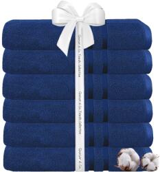 Quasar & Co Quasar & Co. ® Törölköző szett, 6 darabos, 70 x 140 cm, 100% pamut, 450 g/m2, királykék (42026078)