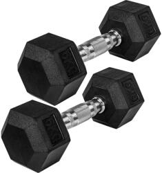 MOVIT Gantera de cauciuc hexagonală MOVIT 6 kg, set de 2 bucăți (20040890)