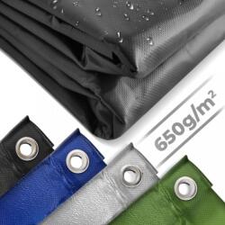 Jago Prelata 650 g/m2, ochiuri de aluminiu, negru, 4 x 6 m (WP00765)