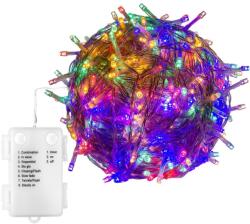 Voltronic Iluminat LED de Crăciun-10m, 100 LED-uri colorate, pe baterii (30010211)