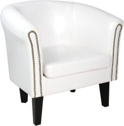 Miadomodo Fotoliu Chesterfield, 58 x 71 x 70 cm, alb (CSSEL001A0ws0000)