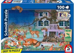 Schmidt Spiele 100 db-os puzzle - Animals at night (56575) (56575)