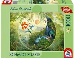 Schmidt Spiele 1000 db-os puzzle - Yin & Yang - In the forest of hummingbirds, Silvia Christoph (58595) (58595)
