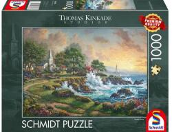 Schmidt Spiele 1000 db-os puzzle - Seaside Haven, Thomas Kinkade (58628) (58628)