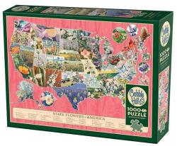 Cobble Hill 1000 db-os puzzle - State Flowers of America (40315) (40315)
