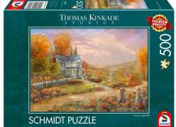 Schmidt Spiele 500 db-os puzzle - Autumn at Apple Hill, Thomas Kinkade (58795) (58795)