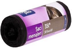 Venus DSH Set 50 saci menajeri, LDPE negru, volum 35L, DSH, 488276 (488276)